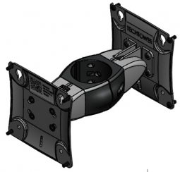 Havis 367-4008-12 Back to Back, Monitor Pivot, Fixed Pole Clamp Mounts for Flat Panel Monitors