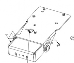 Havis 367-4615-1 Conversion Kit for Havis Low Contour Stand for the Verifone M400