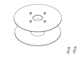 Havis 367-4834-RP 7" Base Rubber Pad for FlexiPole Stands. Will not work with FlexiPole Plus