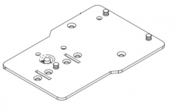 Havis 367-5703 Adapter plate for the Verifone M400/M440 to fit onto existing SpacePole stand