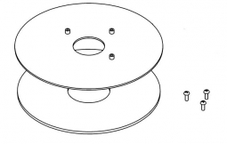Havis 367-5766-RP Freestanding 7" Base with Rubber Pad for FlexiPole Plus Stands
