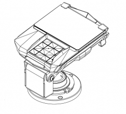 Havis 367-5855-SS Low Contour 8-90DEG, CH Swivel, Card CL, Security Plate, Anti-Skimming, Lane 7000