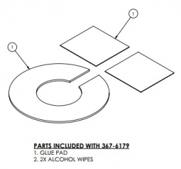 Havis 367-6179 Glue Pad Replacement Kit, for 367-5205 FreedomPay