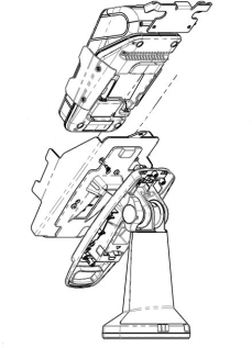 Havis CST00190 Metal Backplate for Ingenico APOS A80 (Non-Removable)