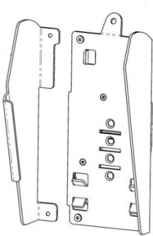 Havis CST00193 Metal Backplate for Castles Vega 3000 Countertop