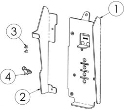Havis CST00194 Metal Backplate for Castles S1F2