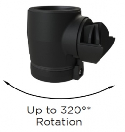 Havis MM-10-201 Collar Mount, use with Existing 45mm Diameter Poles, Rotates up to 320 degrees