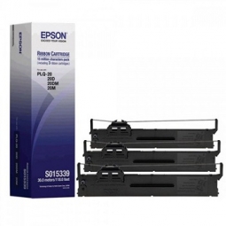 Epson C13S015339 Ribbon Cartridge, 1 Box of 3 Ribbons for the PLQ-20