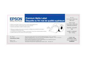 Epson C35MD005 ColorWorks 3500/4000 Media - 3