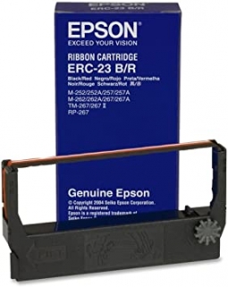 Epson ERC-23BR 10-Pack, Black-Red Ribbon, for M265, RP265 and TM267