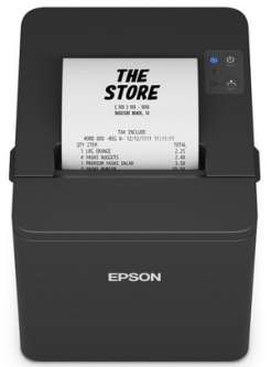 Epson TM-T20IV Printer C31CL47001 3" Thermal Receipt Printer, Serial/USB Interface, Black