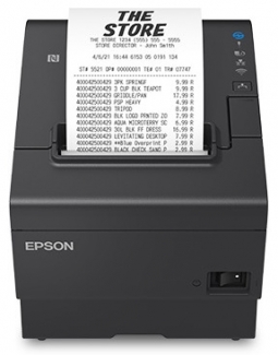 Epson TM-T88VII C31CJ57052 Thermal POS Printer, USB/Ethernet, Black