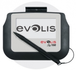 Evolis Sig100 ST-BE105-2-UEVL Signature Pad Monochrome 4 Inch Interactive LCD Signature Pad