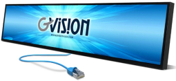 GVision POE49KG-4E00T0 49 Inch UltraWide POE Monitor PoE Powered LCD Display, 700nits, TAA Compliant