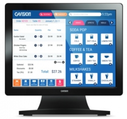GVision V15DX-AB-459G 15in LCD Touch Screen, Desktop, VGA+DVI, XGA 1024x768, 350 Nits, with Stand