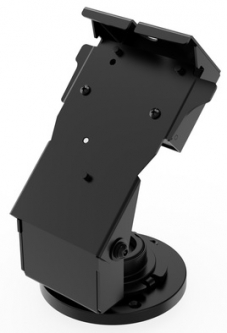 Havis 367-6076 Round Base Metal Locking Stand with EMV Card Clearance for Verifone M424 Terminals