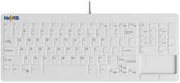 Havis KB-3008 Healthcare Medical Keyboard With Number Pad & Right Touchpad - White