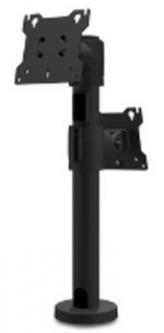 Havis MM-10-851 18" Welded Pole, for 2 Monitors weighing to 15 lbs. each