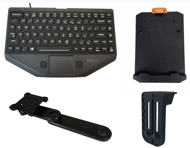 TouchWindow.com: Havis PKG-KBM-1001 Premium Package Rugged Keyboard ...