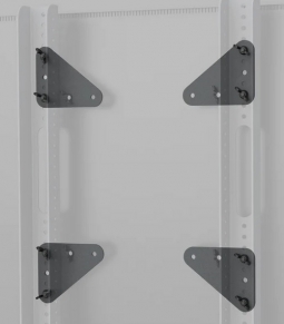 Heckler H497-BG VESA Adapter Kit for Heckler AV Cart, Black Gray