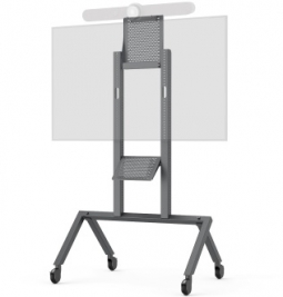 Heckler H730-BG AV Cart for Logitech Rally Bar, Black Gray