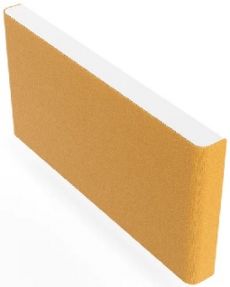 Heckler H735-BG-HY AV Credenza 4U - Black Grey Body with Honey Fabric