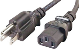 Honeywell 130063 Power Cord, AC Ooutlet to Power Supply/Device, Straight (US Type A), 2.5M (8.2FT)