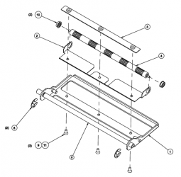 Honeywell 15-2974-12 Lower Pinch Roller Assembly 6 Inch LH RoHS A-C