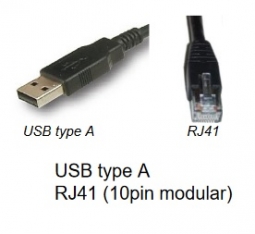 Honeywell 42206161-01E USB Cable, Straight Cable, Type A USB Connector, 8.5 Feet