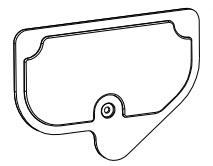 Honeywell DPO12-3264-01 Spare Part, M-CLASS MARK II, Direct Thermal Cover Plate