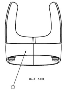 Honeywell HOLDER-009-U Holder: Desk or Wall Holder, for Voyager 1250g and Voyager 1450g