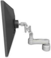 ICW UL500-D1-AS1-P Ultra 500 LCD desk mount with a 1" riser and an 6" arm, Putty