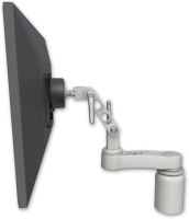 ICW UL500-D3-AS1-P Ultra 500 LCD desk mount with a 3" riser and an 6" arm, Putty