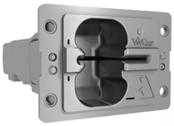 ID TECH SPTP2-988-33-2C-0C Outdoor Hybrid Insert Reader, Metal Bezel, 2 Sam, Card Present Switch