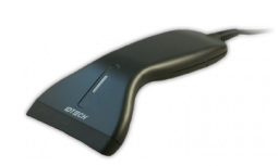 ID Tech IDBB-4244SRB EconoScan, RS232, Black, SR CCD Scanner