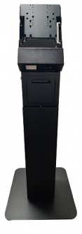 Logic Controls 200053 Self-Service Floor Kiosk Stand with Printer Storage, Stand Only