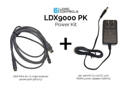 Logic Controls LDX9000-PK LDX9000 Power Kit Ext. Power Cable, Power Adapter