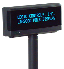 LOGIC CONTROLS TD3000-BK BLACK RJ-11 POS CUSTOMER TABLE TOP DISPLAY LD9-PD3-7 