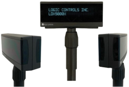 Logic Controls LDX9000X Pole Display, Dual Sided 9.5 mm 2x20 RS232, Configurable Set
