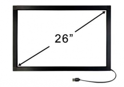26 Inch OPTIR Add-On Touch Screen, infrared, backing glass included 26GR6
