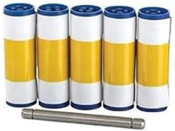 Magicard 3633-0054 Magicard 600 Cleaning Rollers Kit, 5 Sleeves and 1 Roller Bar