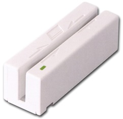Mini USB Swipe Reader, Tracks 1, 2 and 3 with Keyboard Emulation,  White 21040107