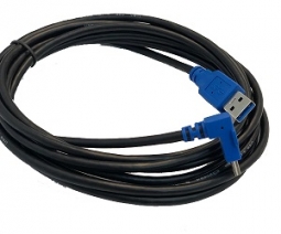Mimo CBL-CP-USB3 USB Cable 3.0M (10') Right Angle for Mimo Monitors UM-1080CP Family, Blue.