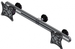 ICW DMR-WB DMR-WB Dual Monitor Mount, Writable Black