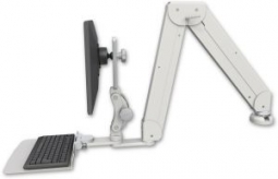 ICW ELP5220-DT-KD12F Elite 5220 Paralink double arm LCD desk mount, 12" flat keyboard tray