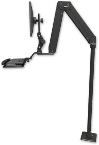 ICW ELP5220-F8X48-KUB Elite 5220 Paralink double arm, 48" pedestal, bent keyboard tray