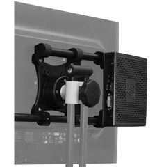 ICW MINIPC1212-WB MINIPC1212-WB Mini PC VESA Attachment Bracket, Writable Black