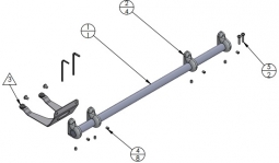 ICW SCACC18-WB SCACC18-WB Scanner Mount Assembly, Writable Black