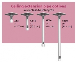 ICW XE5 XE5 5 Inch (12.7 cm) Ceiling Extension Post