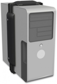 ICW CPU5 Frame Style Computer Mount 5" to 7", Writable Black